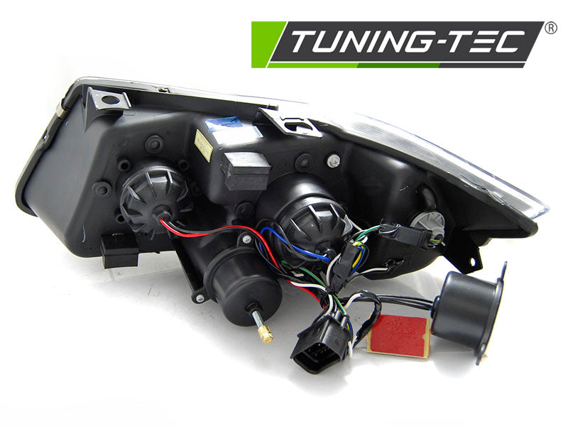 Tuning-Tec 3D LED Angel Eyes Scheinwerfer für BMW 3er E90/E91 05-08 schwarz mit LED Blinker