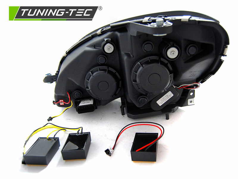 Tuning-Tec LED Tagfahrlicht Scheinwerfer für Mercedes Benz C-Klasse W204 07-10 schwarz LTI