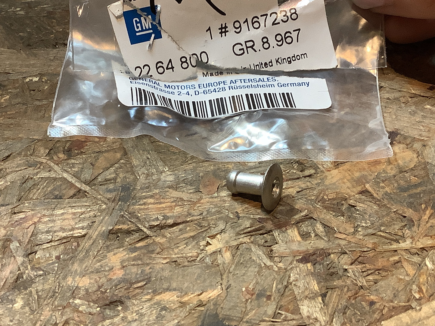 Opel Corsa C Niete für Vordersitz Original GM NEU