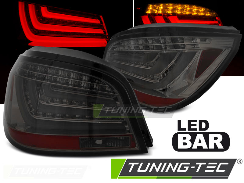 Tuning-Tec LED Lightbar Rückleuchten für BMW 5er E60 LCI Limousine 07-10 schwarz/rauch