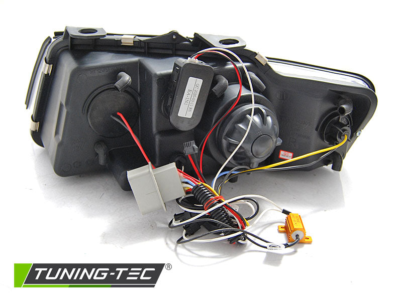 Tuning-Tec LED Tagfahrlicht Scheinwerfer für Audi A4 B6 Cabrio (8H) 02-06 schwarz