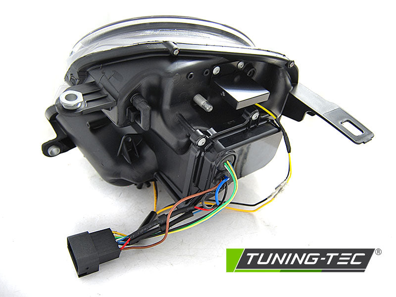 Tuning-Tec LED Tagfahrlicht Scheinwerfer für Mini Cooper 06-14 schwarz mit LED Blinker