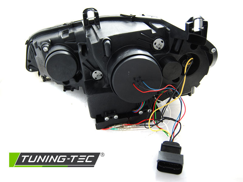 Tuning-Tec Voll LED Angel Eyes Scheinwerfer für BMW X5 E70 07-13 schwarz