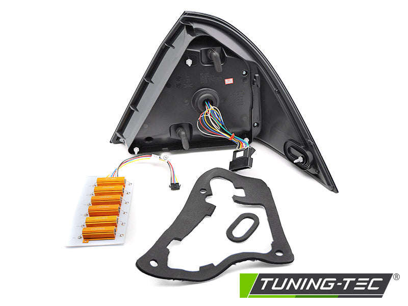 Tuning-Tec LED Lightbar Rückleuchten für Mercedes Benz C-Klasse W203 04-07 Limousine Rot/Rauch Dynamische Blinker