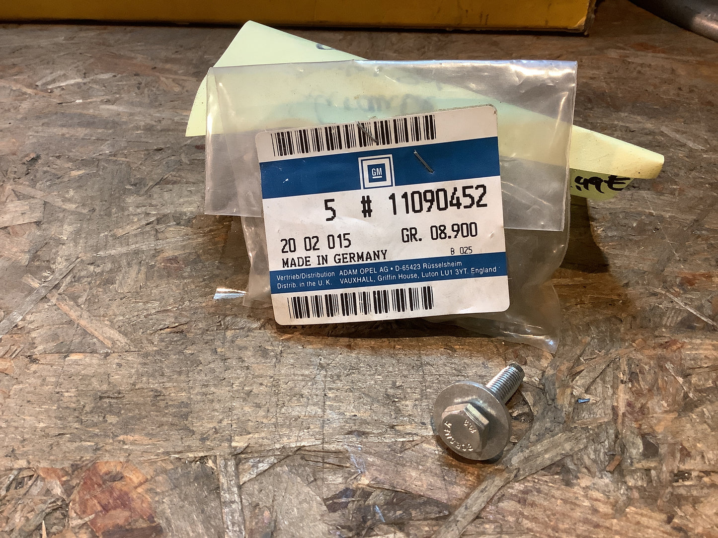 Opel Kadett E, Astra F Schraube Deckel Zahnriemen Original GM NEU