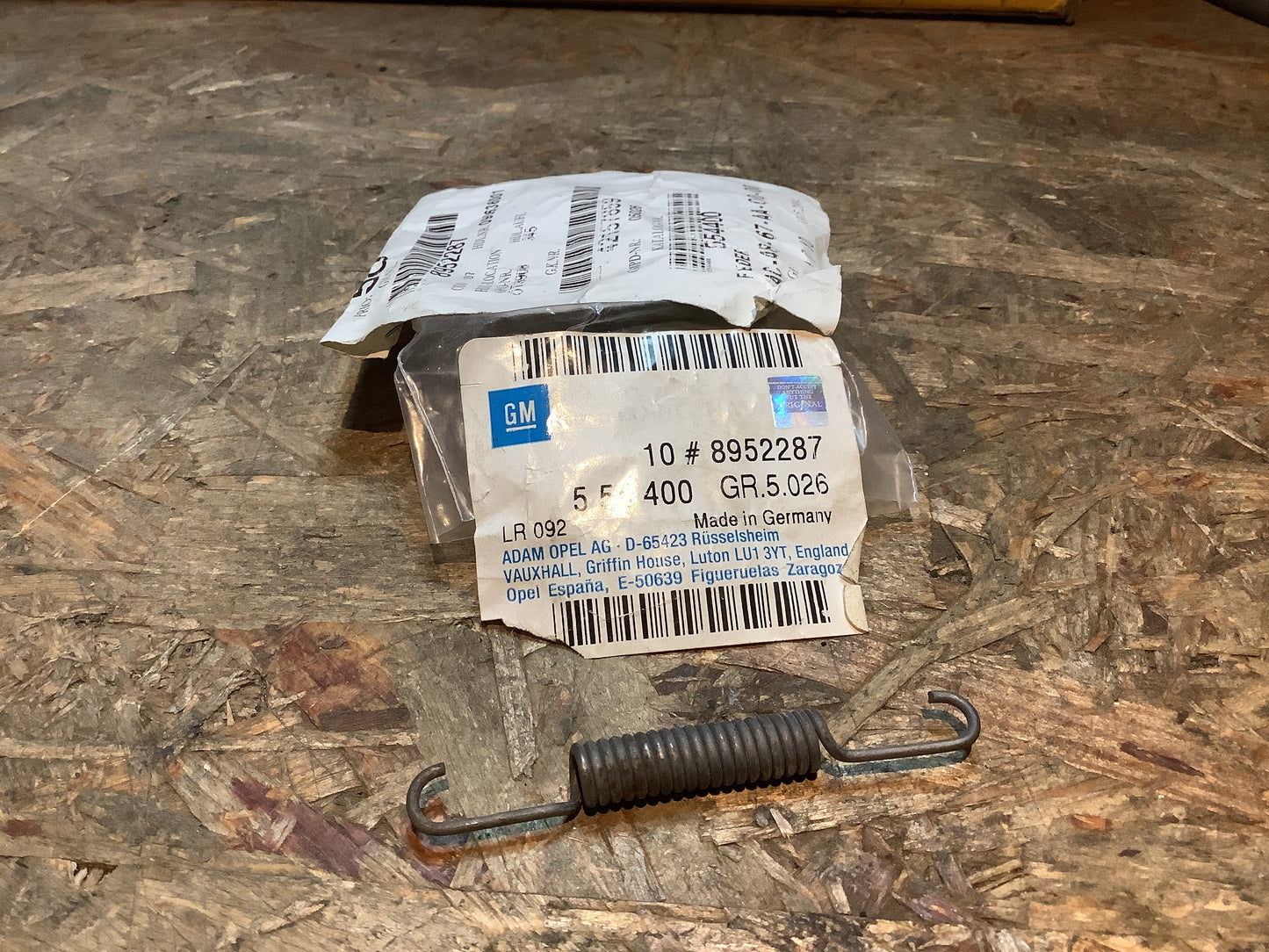 Opel Ascona C Rückzugfedern Bremsbacke Original GM NEU