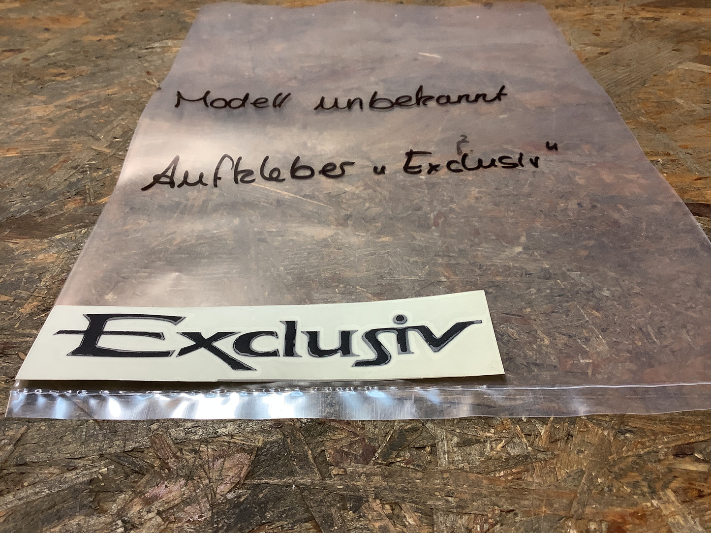 Aufkleber „Exclusiv“ Original NEU