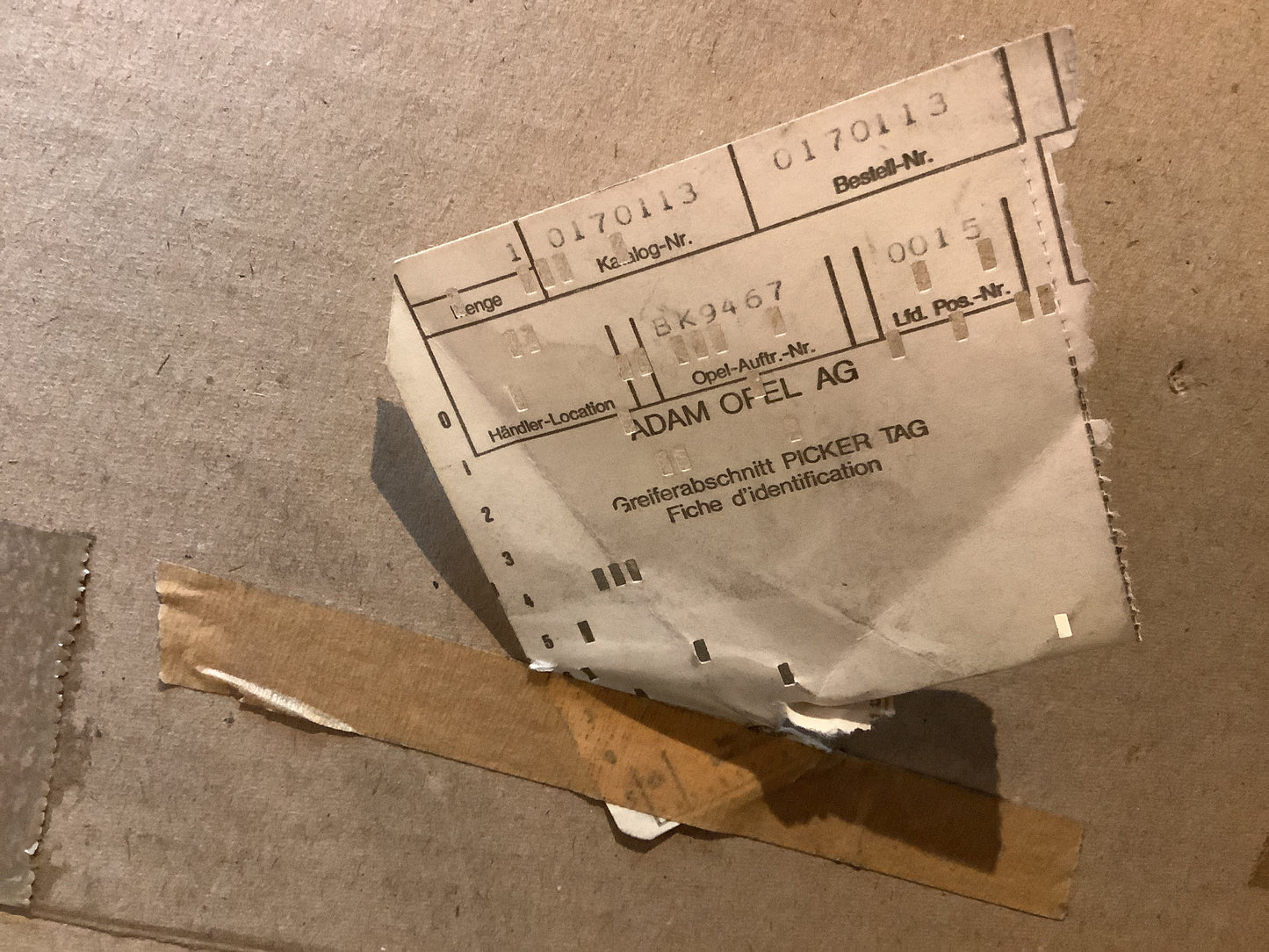 Opel Kadett D Gummidichtung/Heckscheibe Original GM NEU