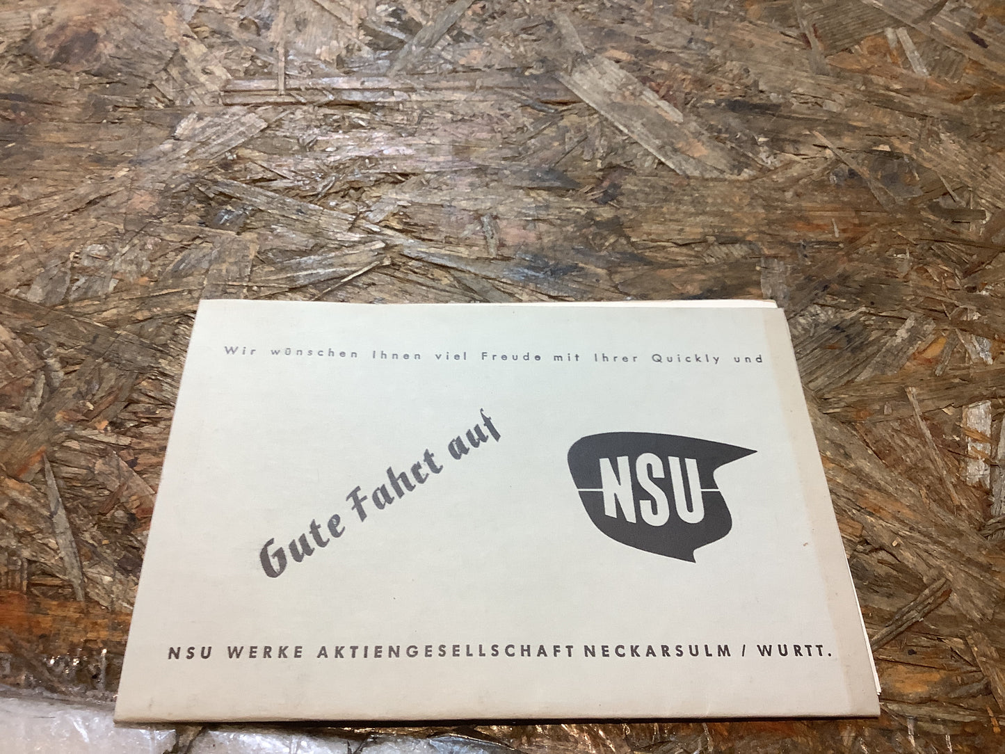 NSU Kundendienst-Karte