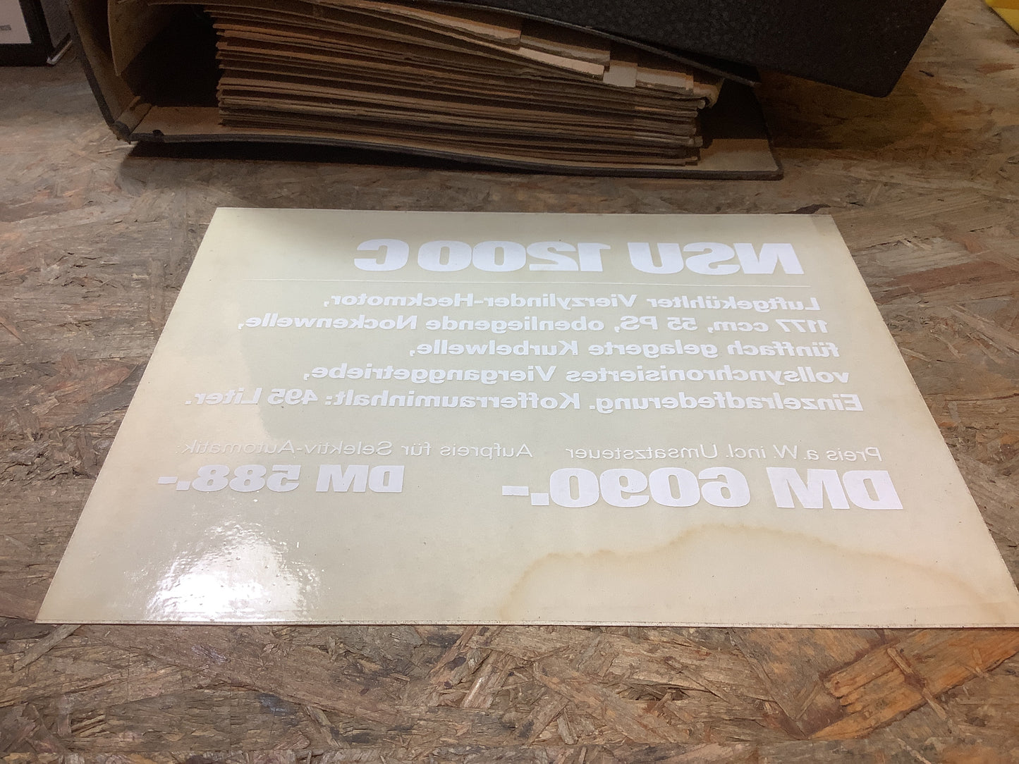 Aufkleber NSU 1200 C