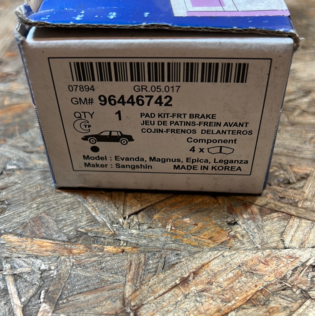 Original GM Chevrolet Epica Magnus Leganza Bremsbeläge NEU 96446742