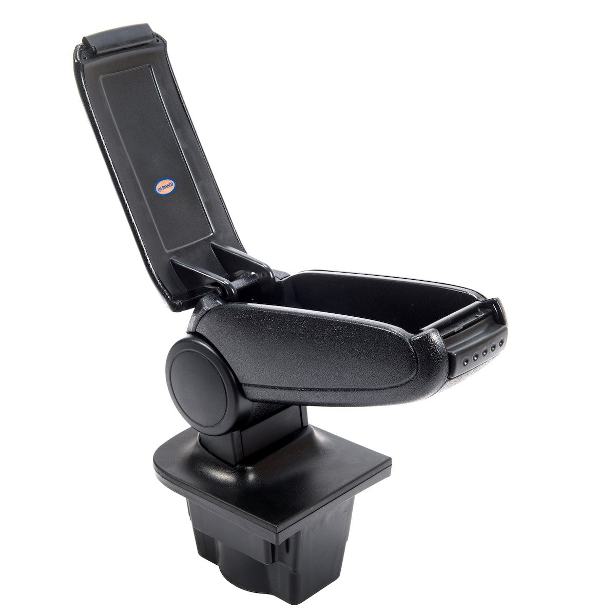 Schwarzer PU-Leder Armlehne mit Stauraum passend für Opel Astra J 2009-2015
