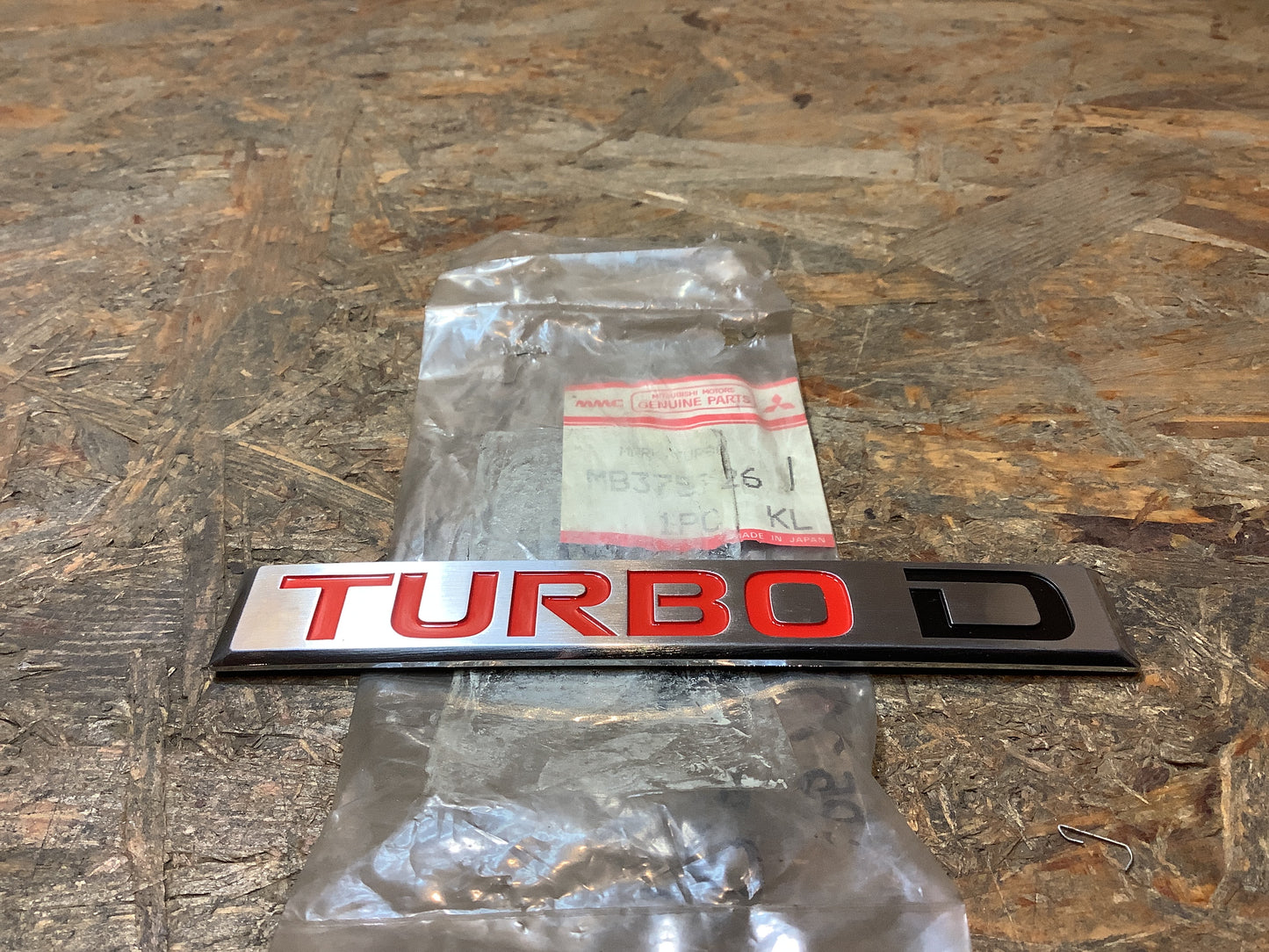 Emblem „Turbo D“ Original Mitsubishi NEU