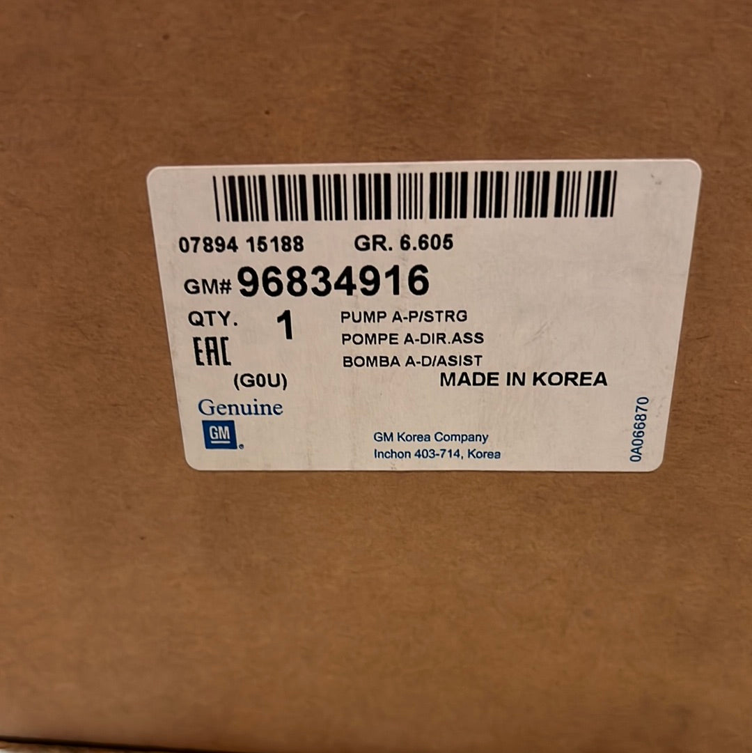 Original GM Chevrolet Rezzo Servo Pumpe NEU 96834916