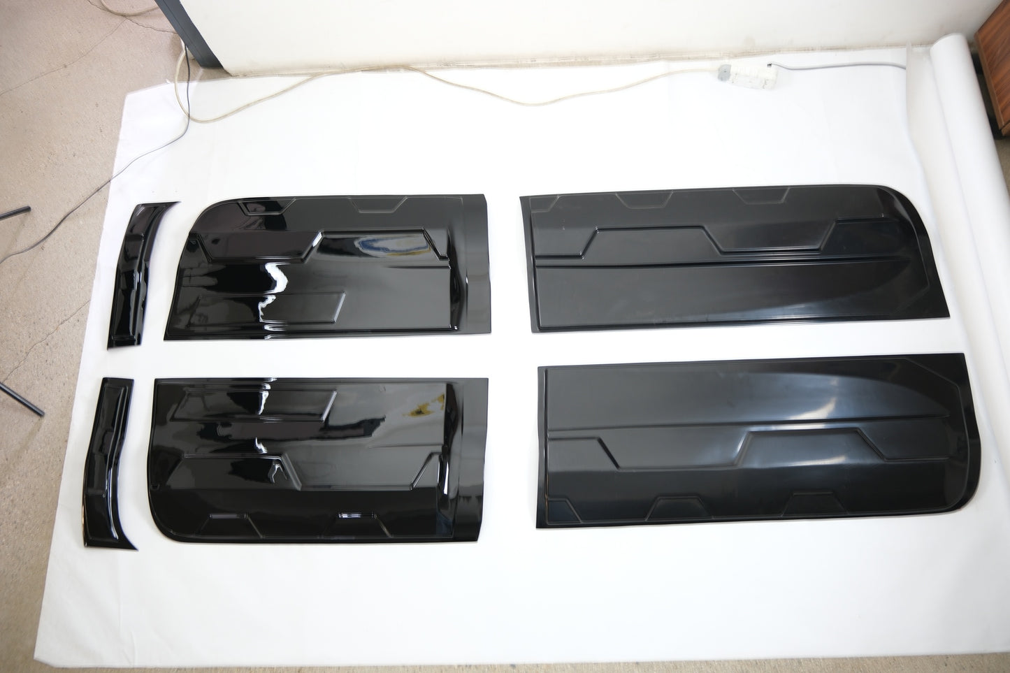 BC05.005-G - Karosserieverkleidung passend für FORD Ranger T6-T7-T8 2012-2022 (Jumbo) Hochglanz Schwarz