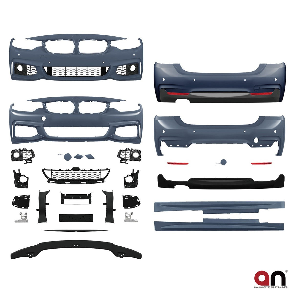 Bodykit Stoßstangen-Set PDC SRA passend für BMW 4er F32 F33 2013-2020