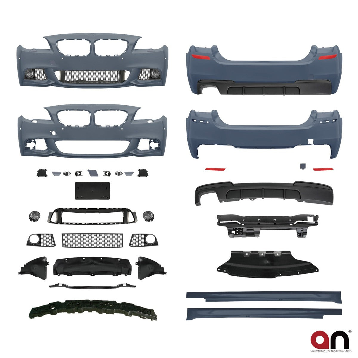 Bodykit Stoßstangen Set PDC SRA Nebelscheinwerfer passend für BMW 5er F10 2010-2013
