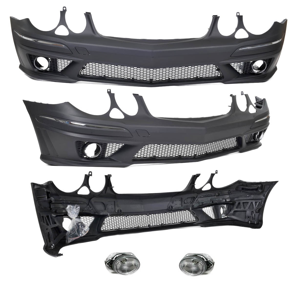 Sport Bodykit Stoßstangen Set passend für Mercedes E-Klasse W211 S211 2006-2009