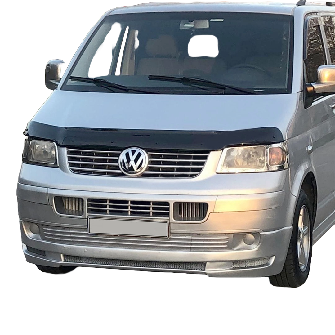 Motorhaubenschutz passend für VW Transporter T5 2003-2009 Hochglanz Schwarz