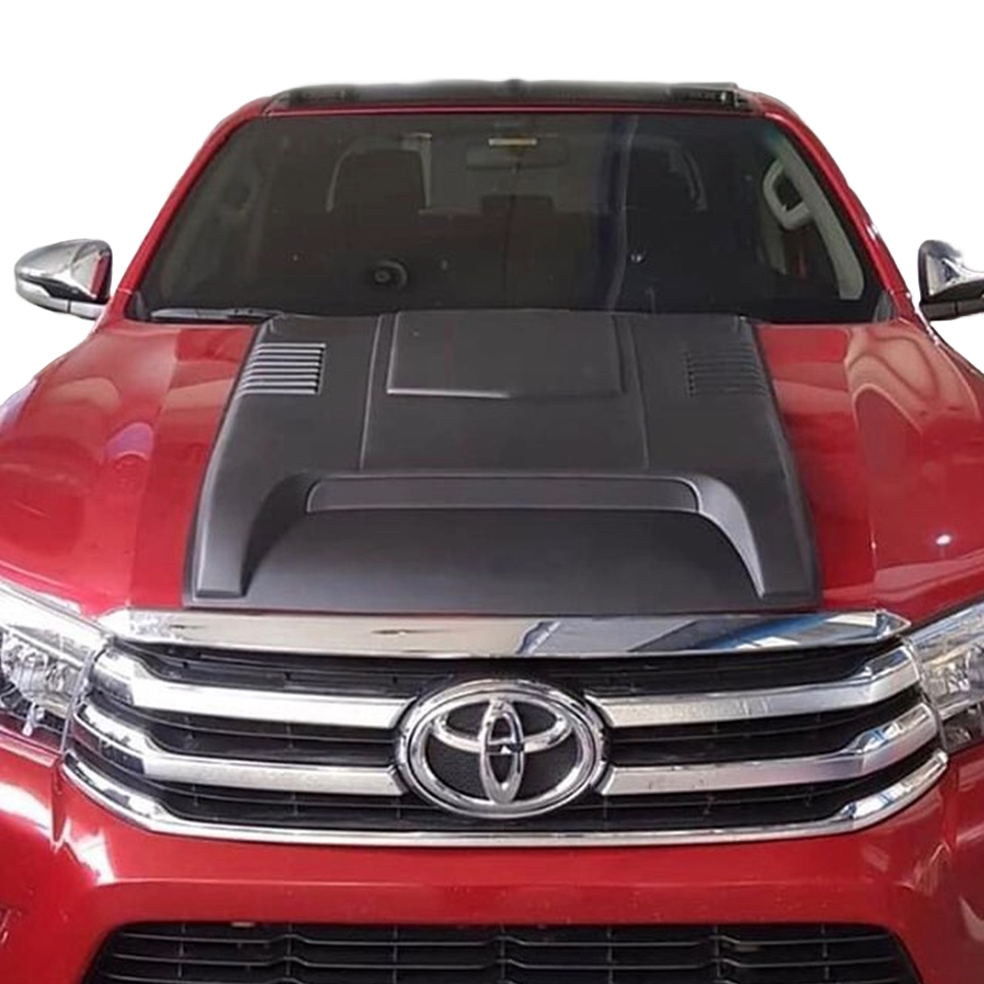 Motorhaubenscoop passend für TOYOTA Hilux 8. Generation 2015-2020 Matt Schwarz