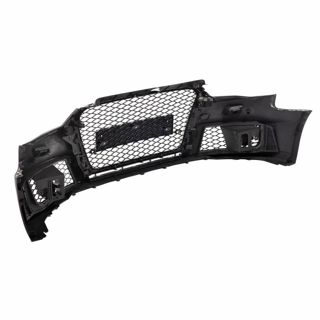 Frontstoßstange mit Grill PDC + SRA Unlackiert, Schwarzer Grill für AUDI A3 8V Sportback Hatchback 2012-2015