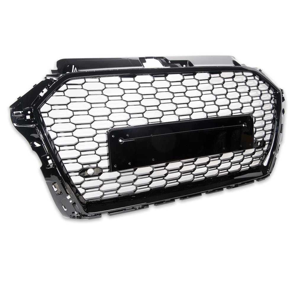 Frontstoßstange mit Grill PDC SRA Unlackiert Schwarz für AUDI A3 8V Sedan Cabrio Facelift 2016-2019