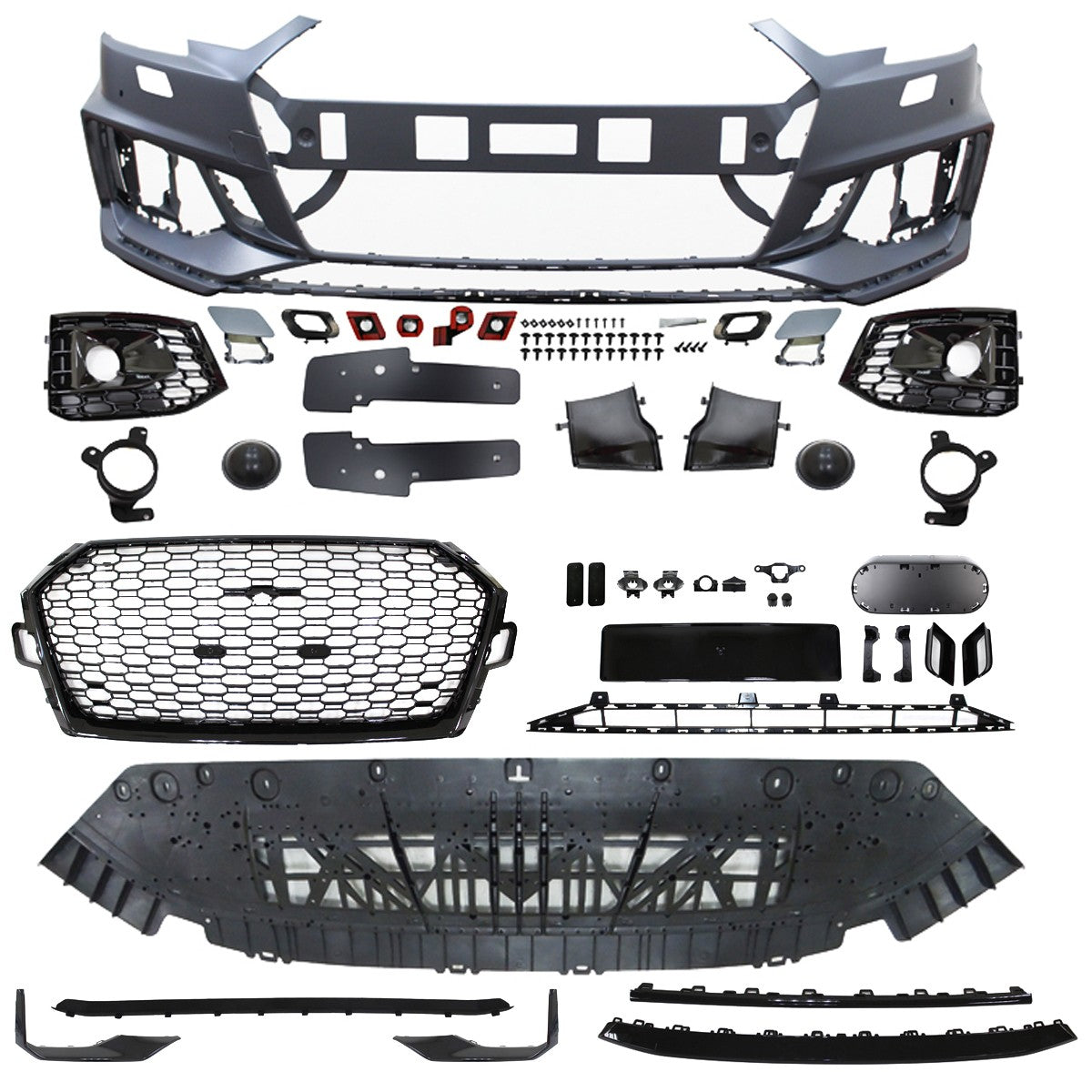 Frontstoßstange mit Kühlergrill PDC SRA passend für Audi A4 B9 2015-2019