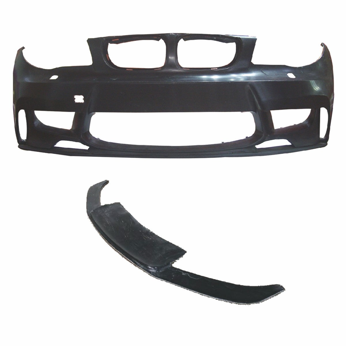 Sport Frontsplitter Matt Schwarz passend für BMW 1er (E81-E88) 2004-2013