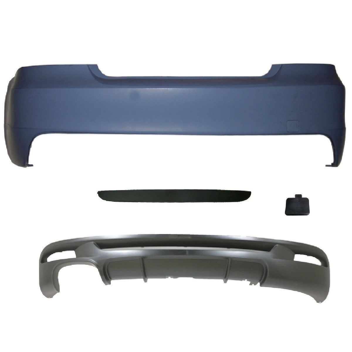 Heckstoßstange mit Diffusor passend für BMW 1er (E82/E88) 2007-2013