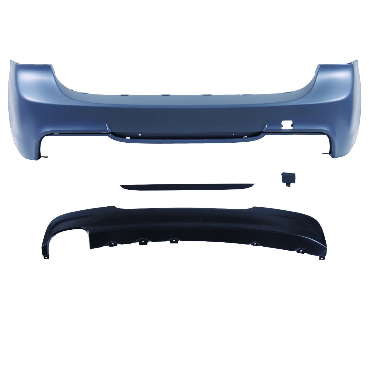 Heckstoßstange mit Diffusor passend für BMW 3er E91 Touring 2005-2011