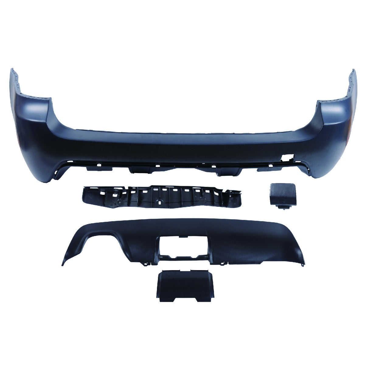 Sport-Heckstoßstange mit Diffusor passend für BMW 5er E61 Touring 2003-2010