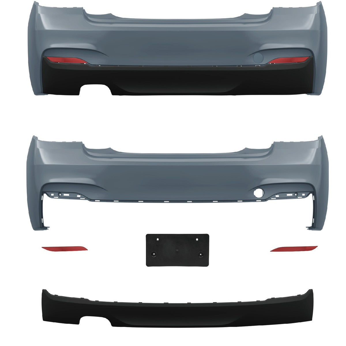 Heckstoßstange PDC Diffusor passend für BMW 2er F22 F23 2013-2021