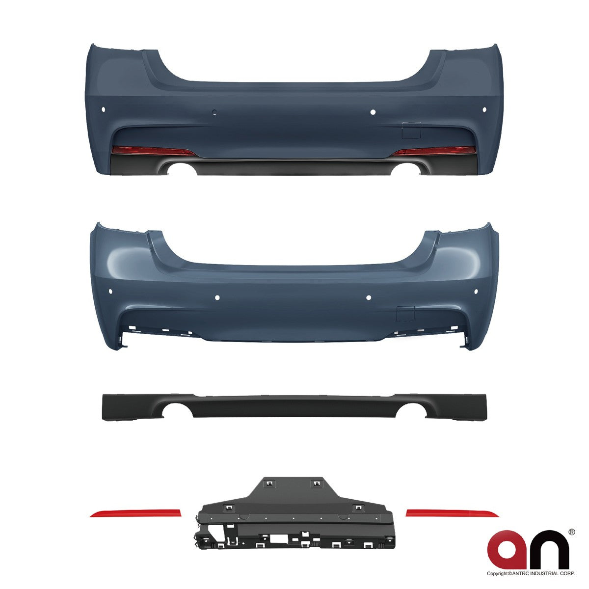 Heckstoßstange mit PDC passend für BMW 3er F30 Limousine 2011-2018