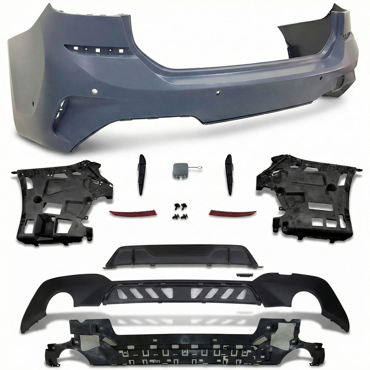 Heckstoßstange mit PDC Diffusor passend für BMW 3er G21 Touring 2019-2022