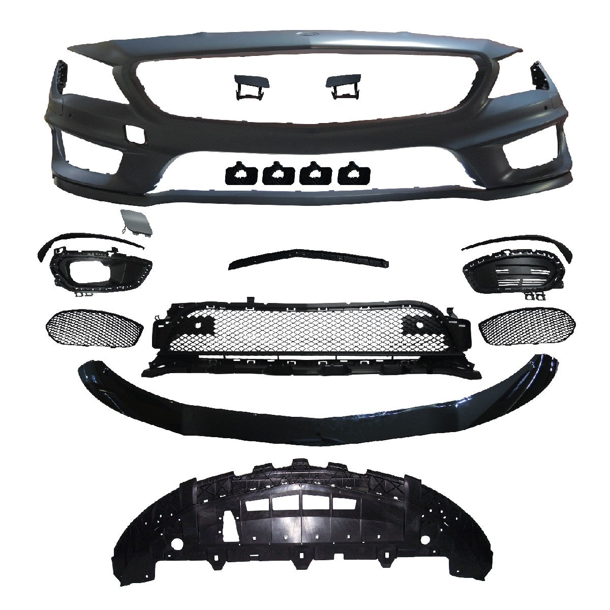 Frontstoßstange mit PDC SRA Spoiler passend für Mercedes CLA C117 X117 2013-2016