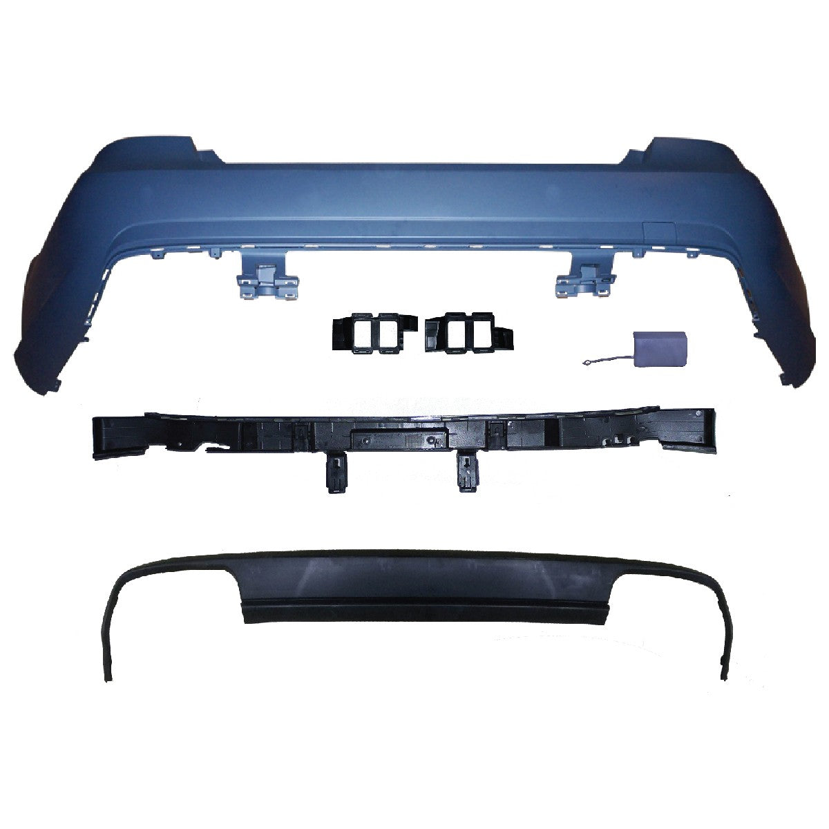 Heckstoßstange Sport mit Diffusor passend für Mercedes E-Klasse W212 2009-2013
