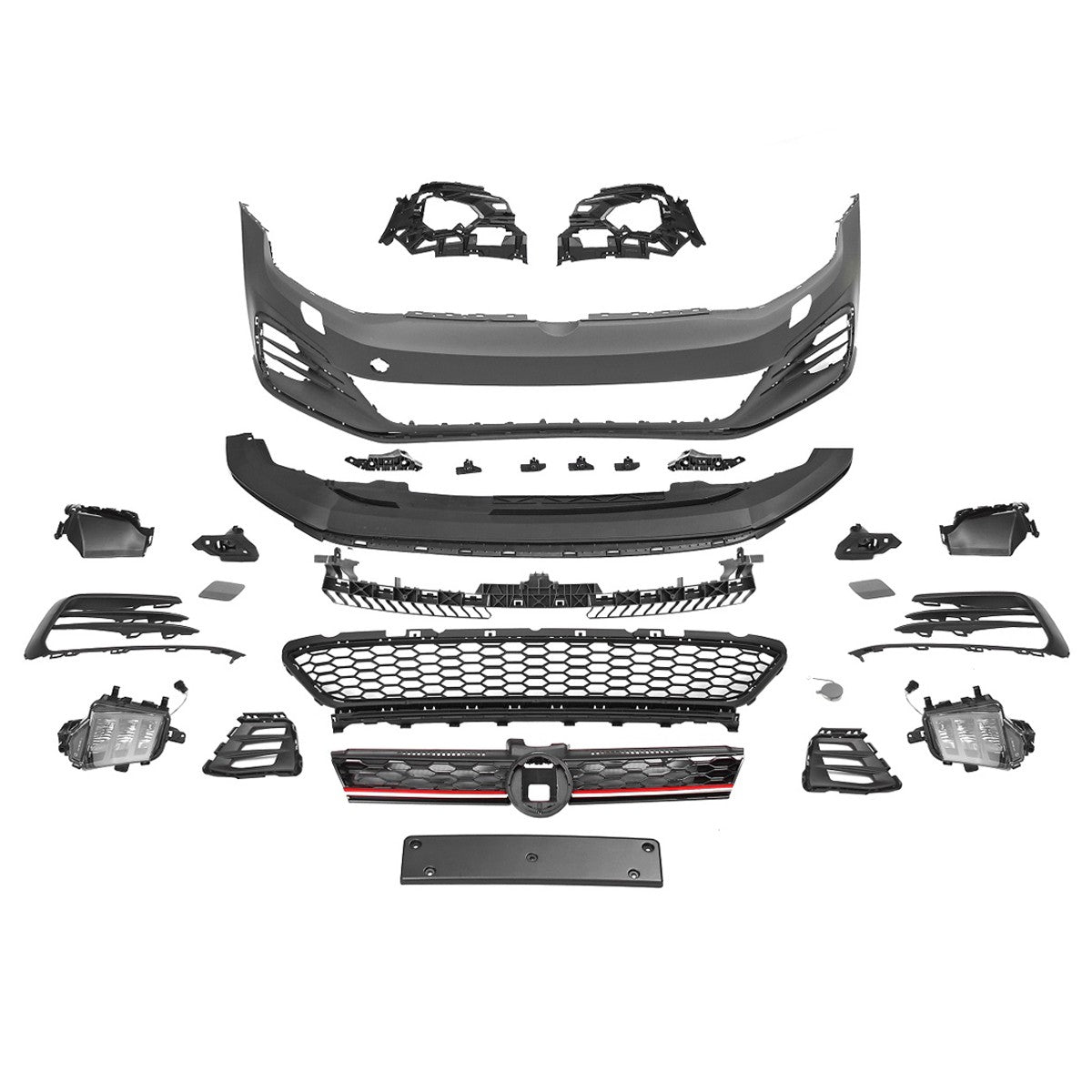 Frontstoßstange mit LED-Tagfahrlicht passend für VW Golf 7 2012-2016