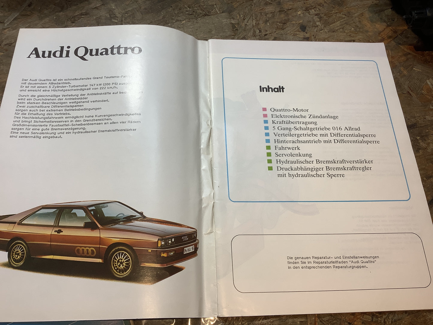 V.A.G Audi Quattro Konstruktion & Funktion