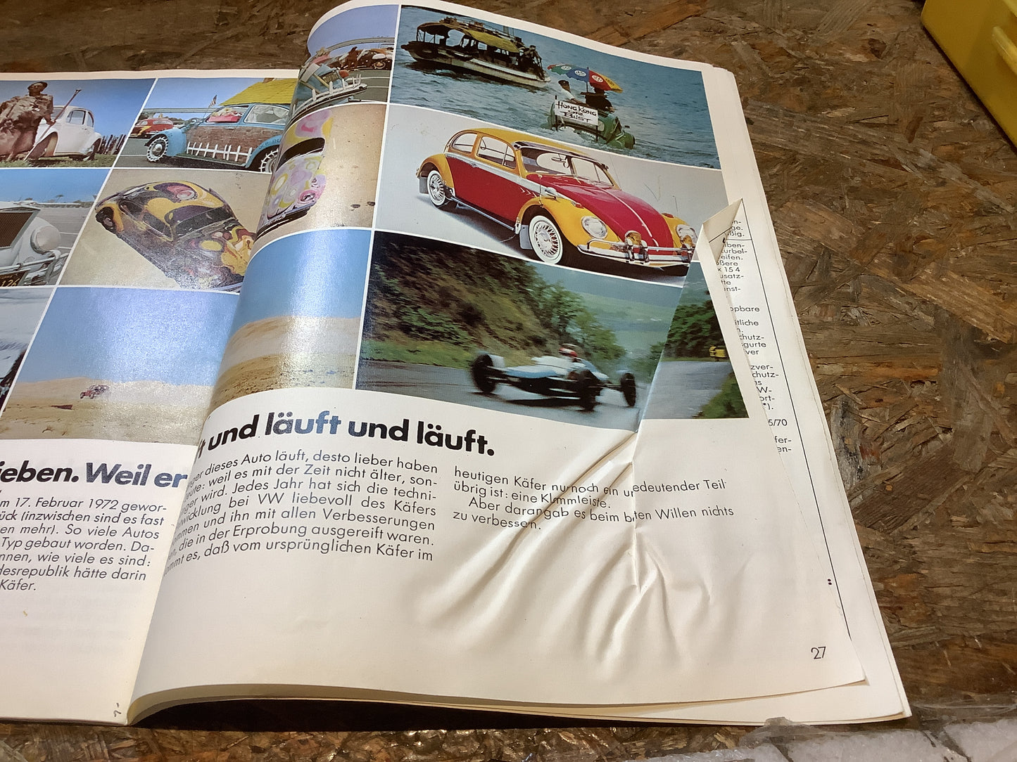 Der Käfer Zeitschrift aus dem Jahr 1973