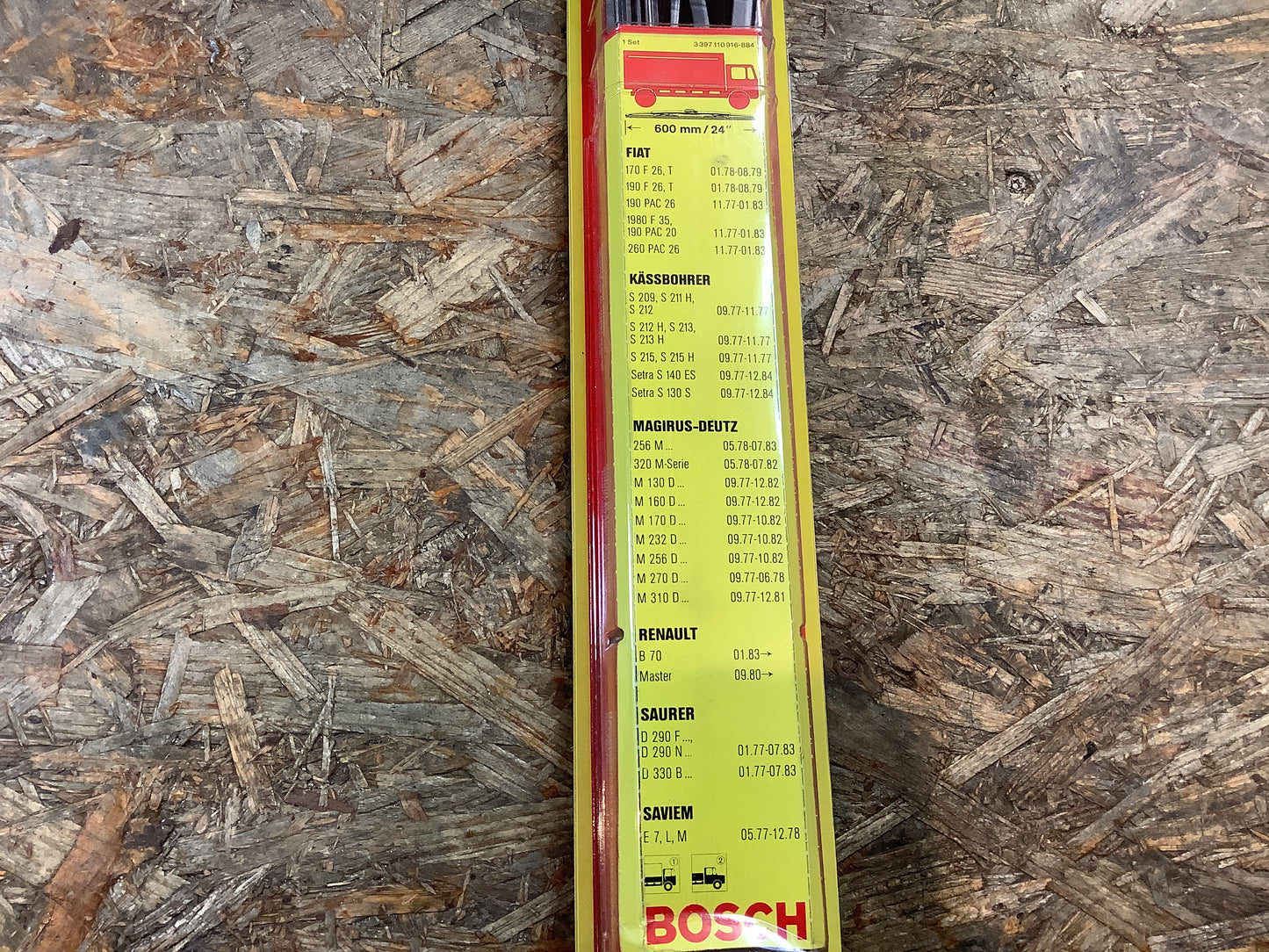 Fiat - Kässbohrer -Magirus-Deutz - Renault - Saurer - Saviem Wischerarm Original Bosch NEU