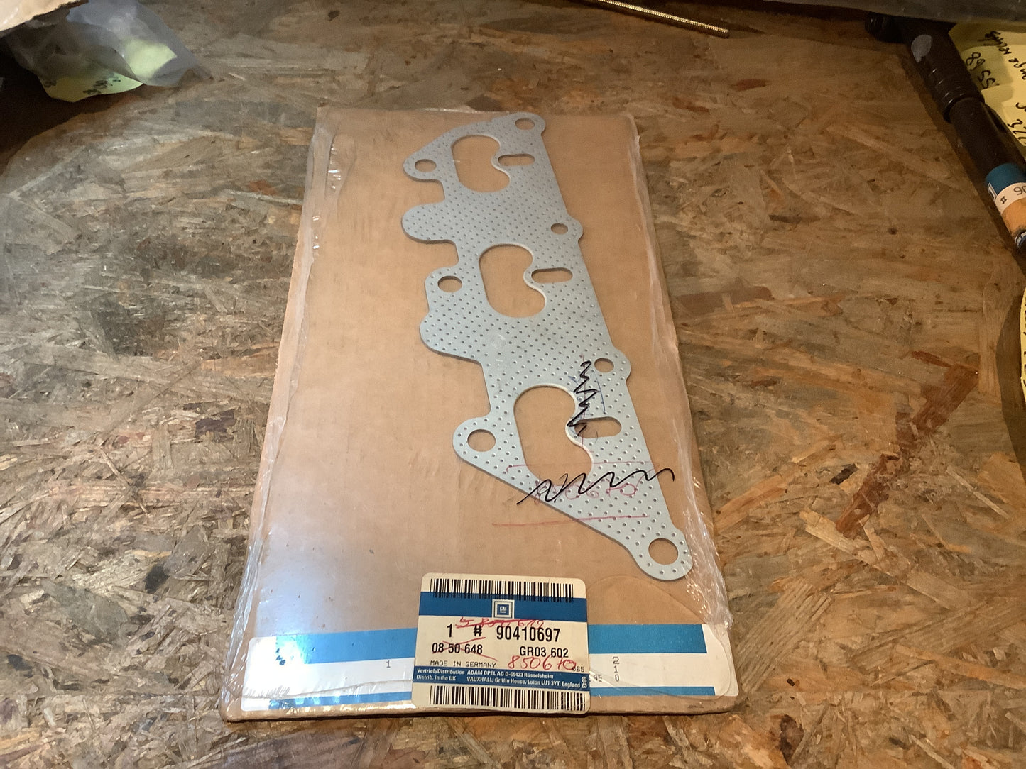 Opel Calibra 2.5/3.0, Omega 2.5/3.0, Sinatra 2.5/3.0, Vectra 2.5/3.0 Krümmerdichtung Original GM NEU