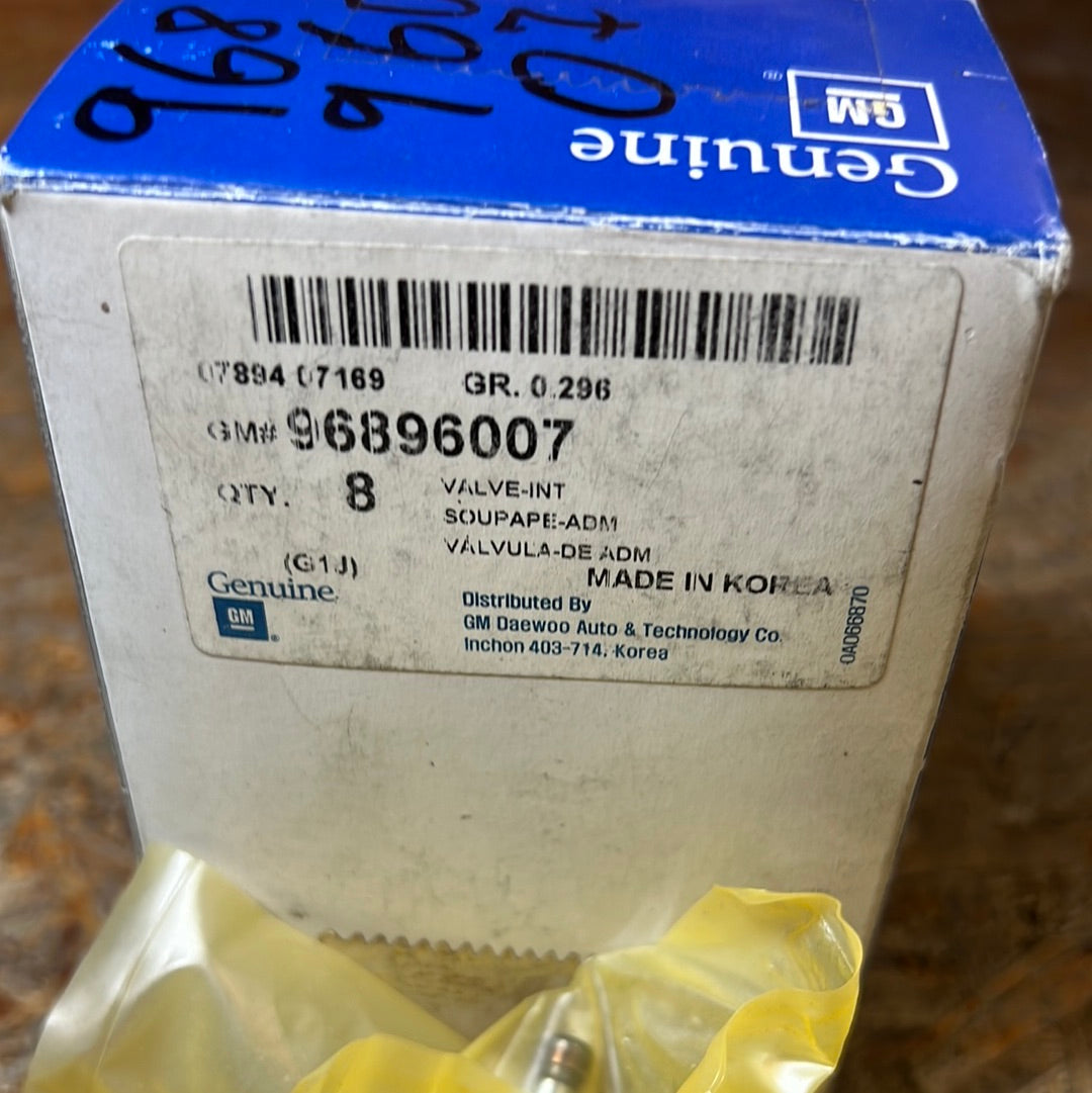 Original GM Chevrolet Aveo Ventile 8Stk NEU 96896007