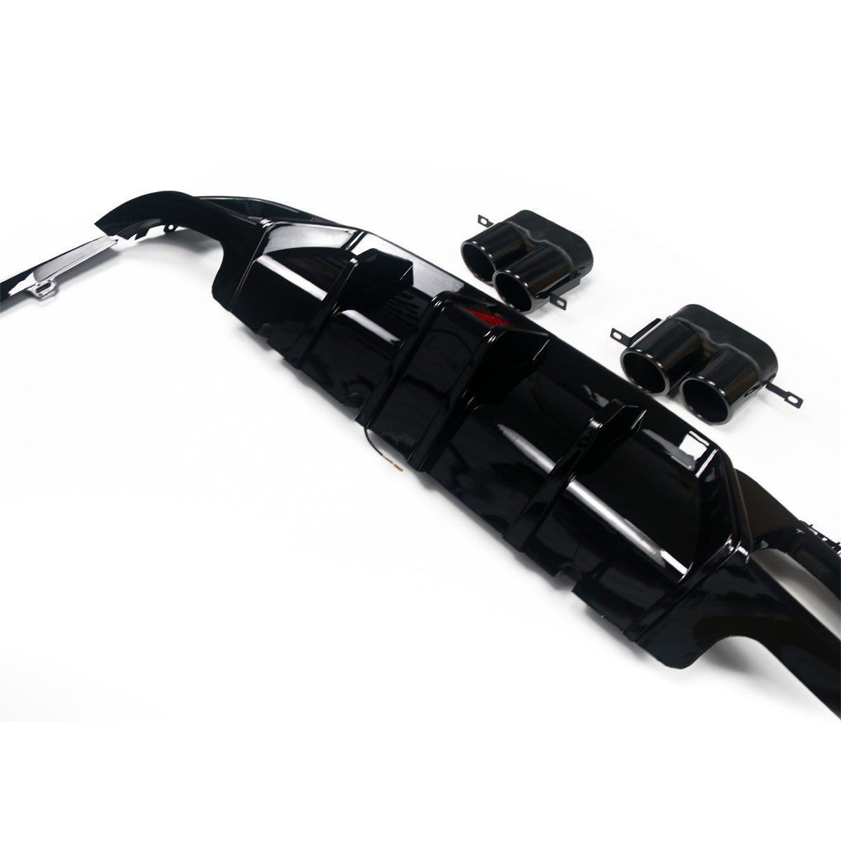Heckdiffusor Hochglanz Schwarz mit LED passend für BMW 3er G20 G21 2019-2022