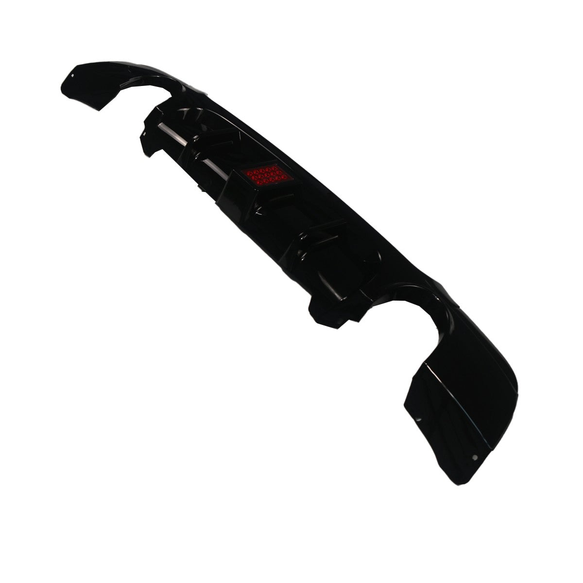 Heckstoßstange Diffusor Hochglanz Schwarz LED passend für BMW 3er E92 E93 2006-2013