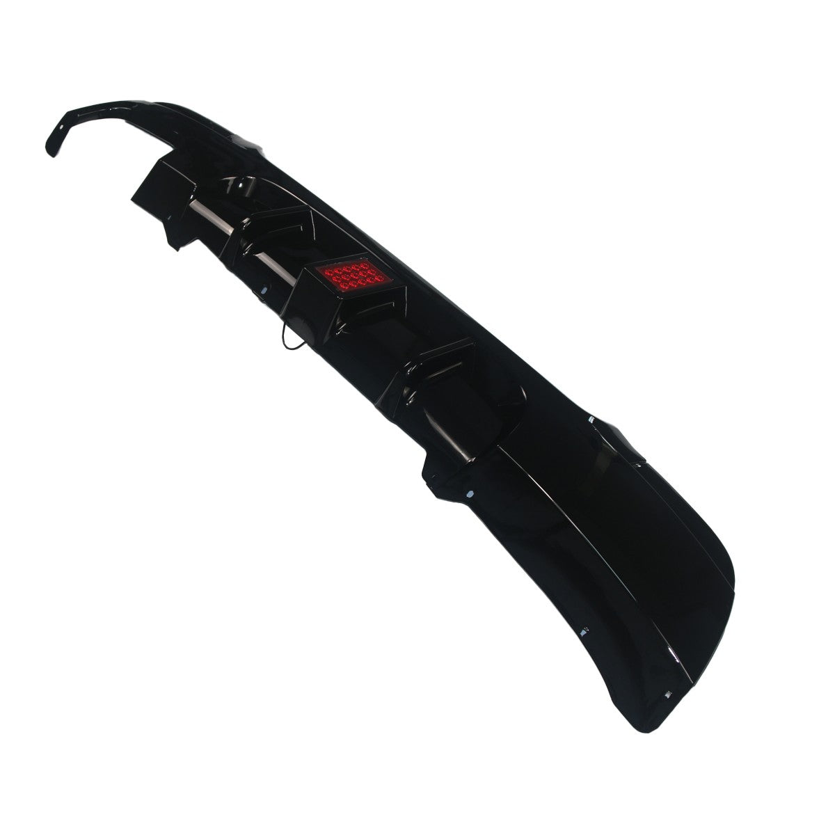 Heckstoßstange Diffusor Hochglanz Schwarz + LED passend für BMW 3er E92/E93 2006-2013