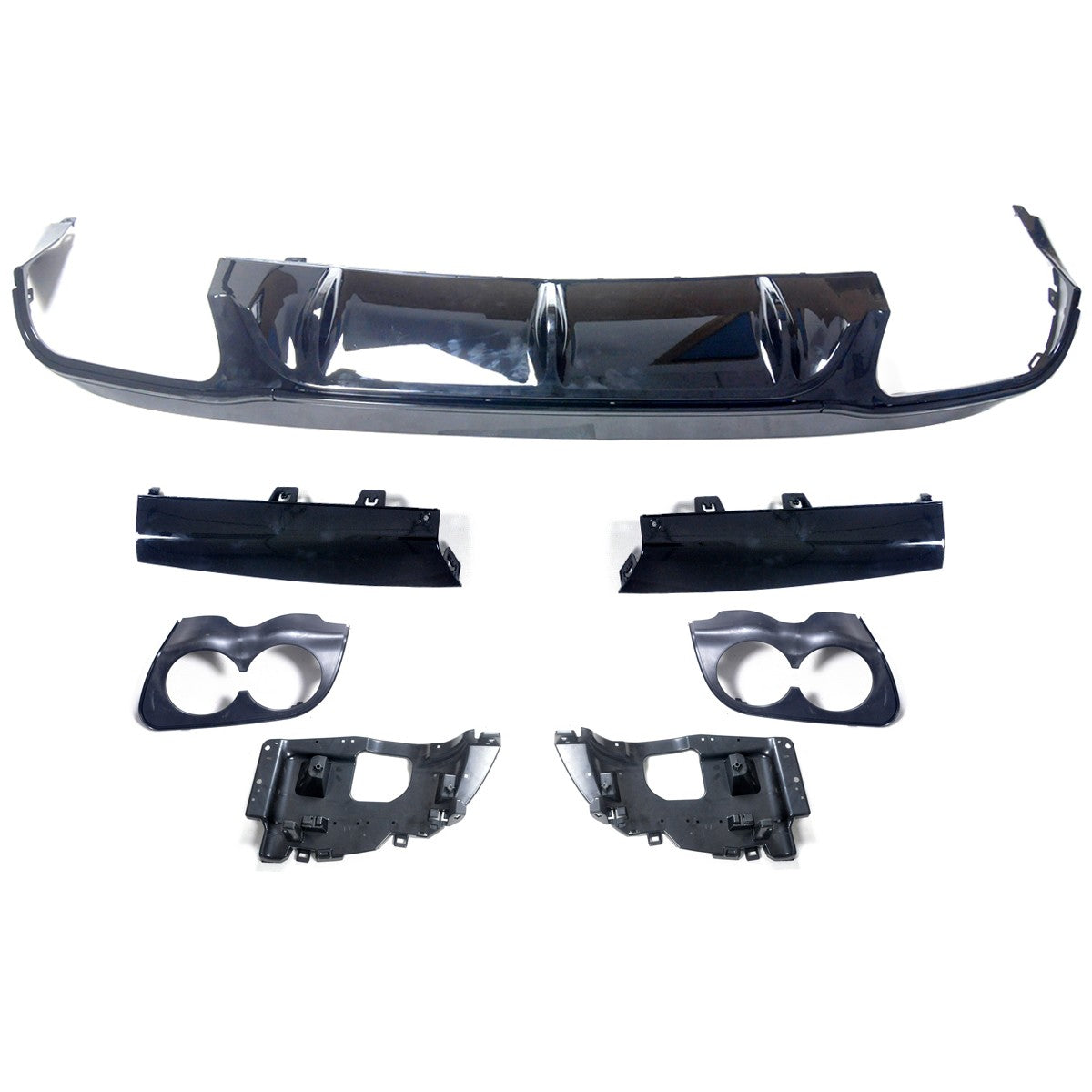 Heckdiffusor Hochglanz Schwarz passend für Mercedes E-Klasse C238 A238 2016-2023