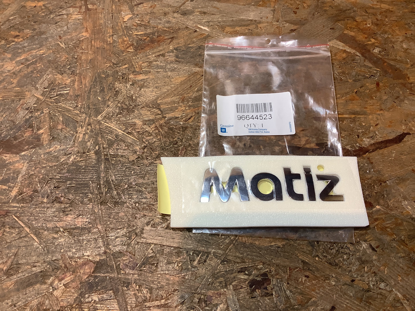 Chevrolet Matiz, Bj. 05-11 Schriftzug, Heckklappe Original GM NEU