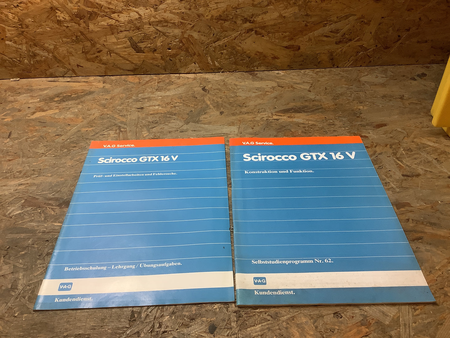 V.A.G Service Scirocco GTX16 V Konstruktion & Funktion, Prüf-und Einstellarbeiten und Fehlersuche