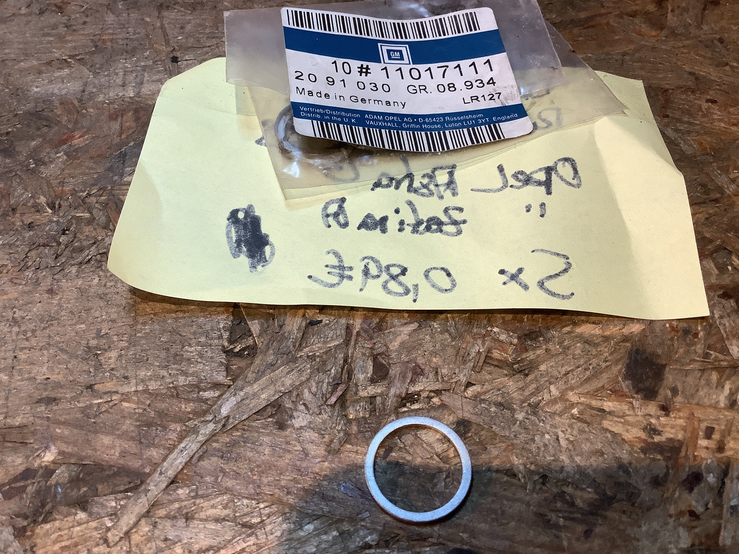 Opel Astra G, Zafira A Dichtring Rücklaufleitung Original GM NEU