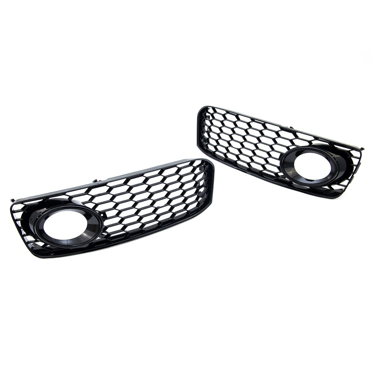 Nebelscheinwerferabdeckungen Set Hochglanz Schwarz passend für Audi A5 8T 2007-2011